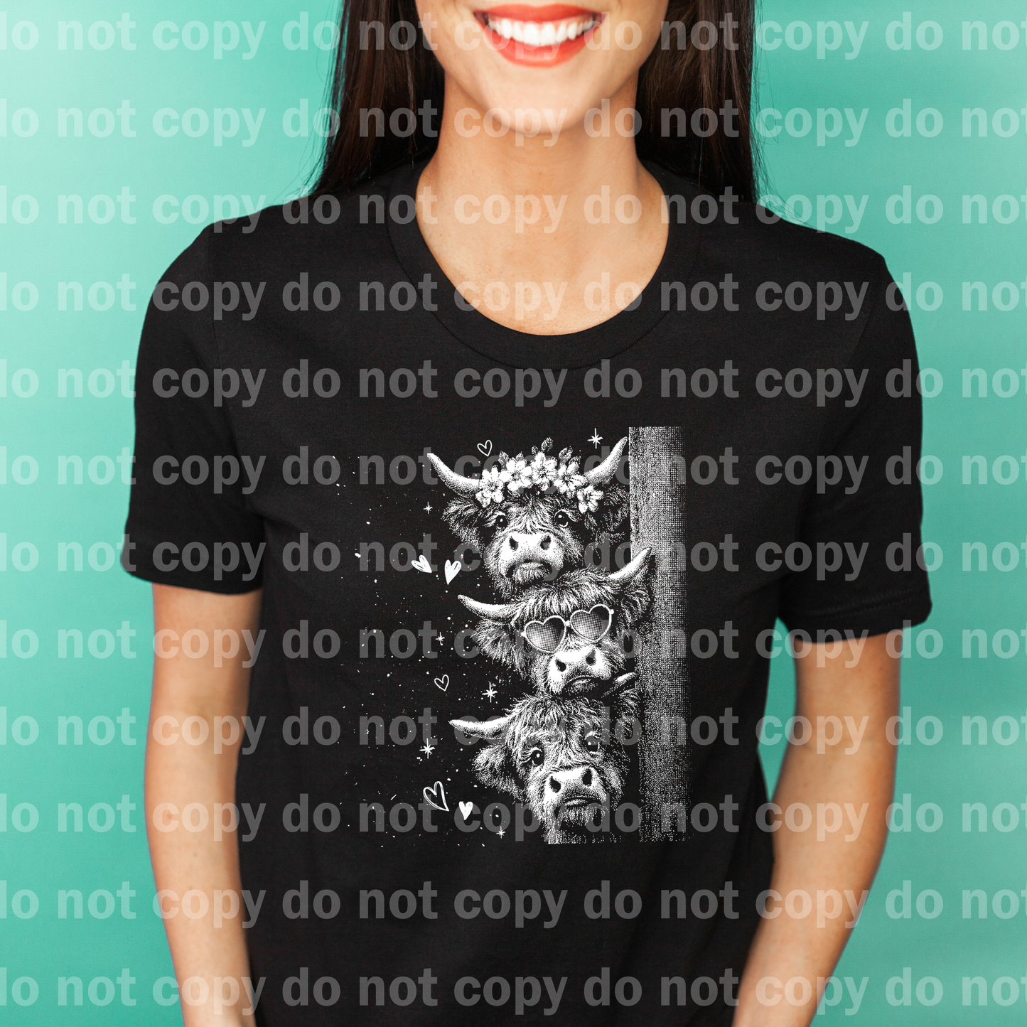 Valentines Stacked Heifer Head