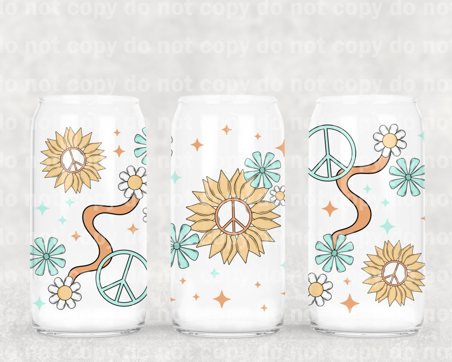 Here Comes The Sun Waves No Words 16oz Cup Wrap