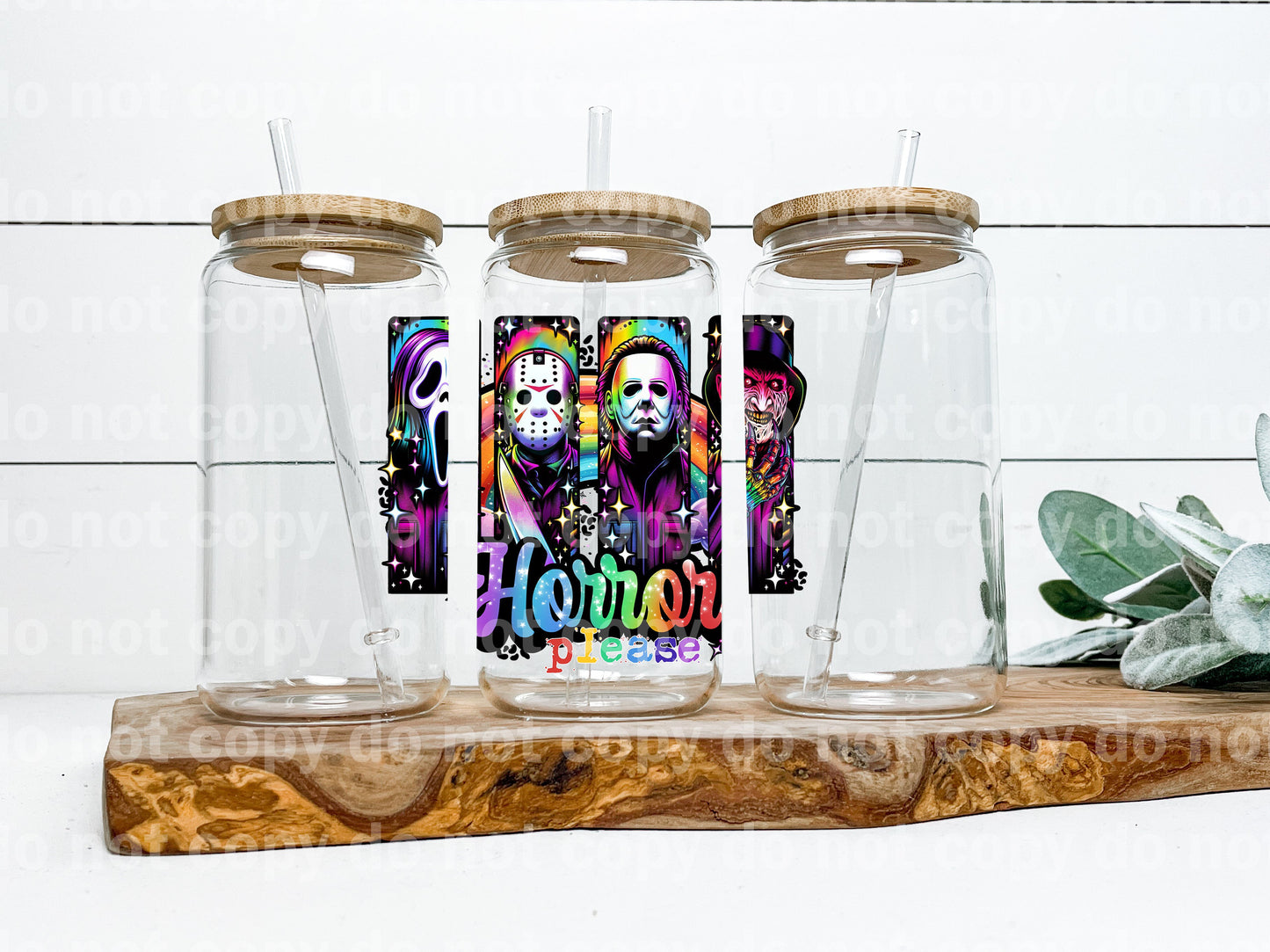 Horror Please Scary Faces Dream Print o Impresión de sublimación con opción de calcomanía