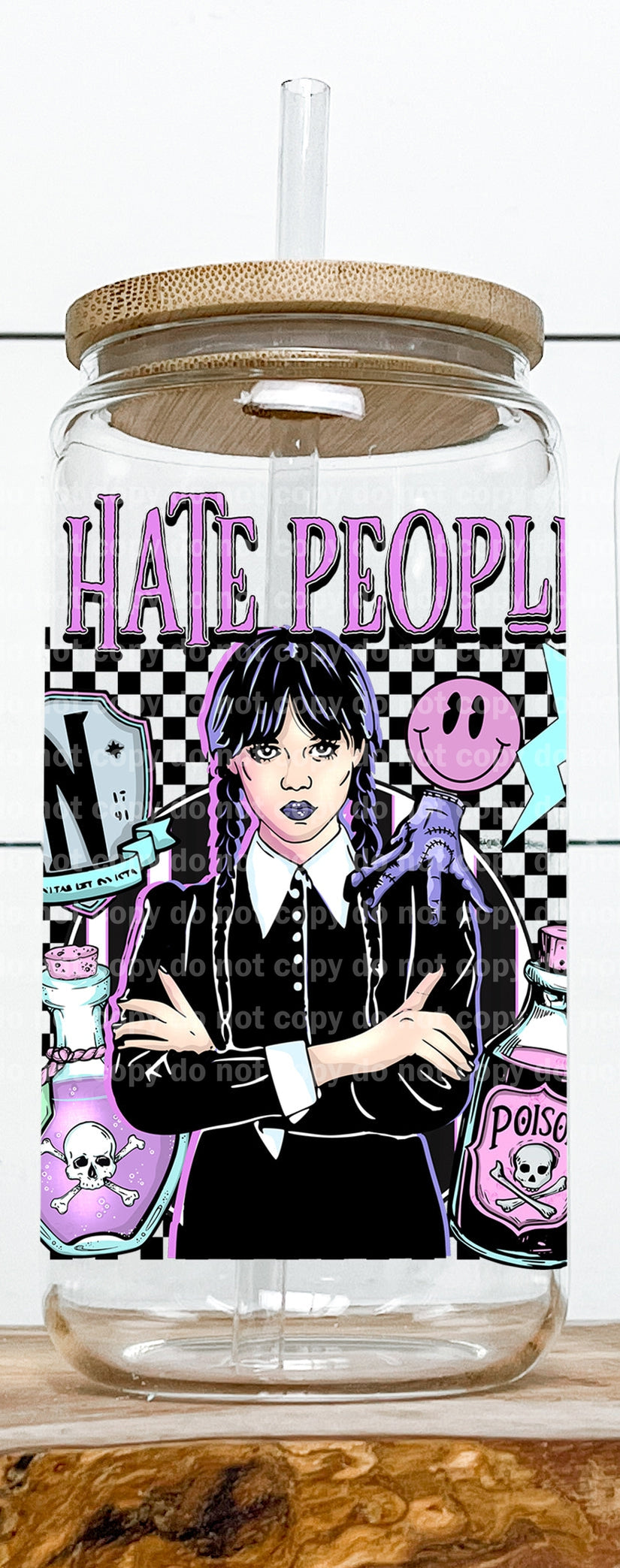 I Hate People Wednesday Decal 3.2 x 3.7