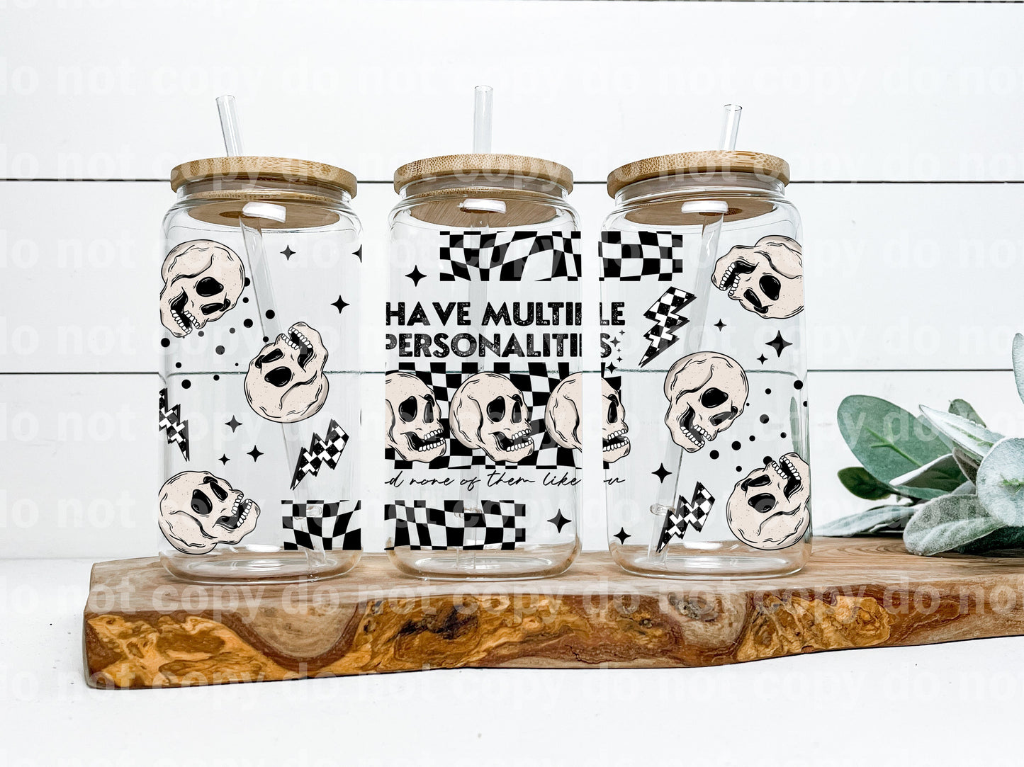 Tengo múltiples personalidades y a ninguna de ellas le gustas Envoltorio para taza de 16 oz