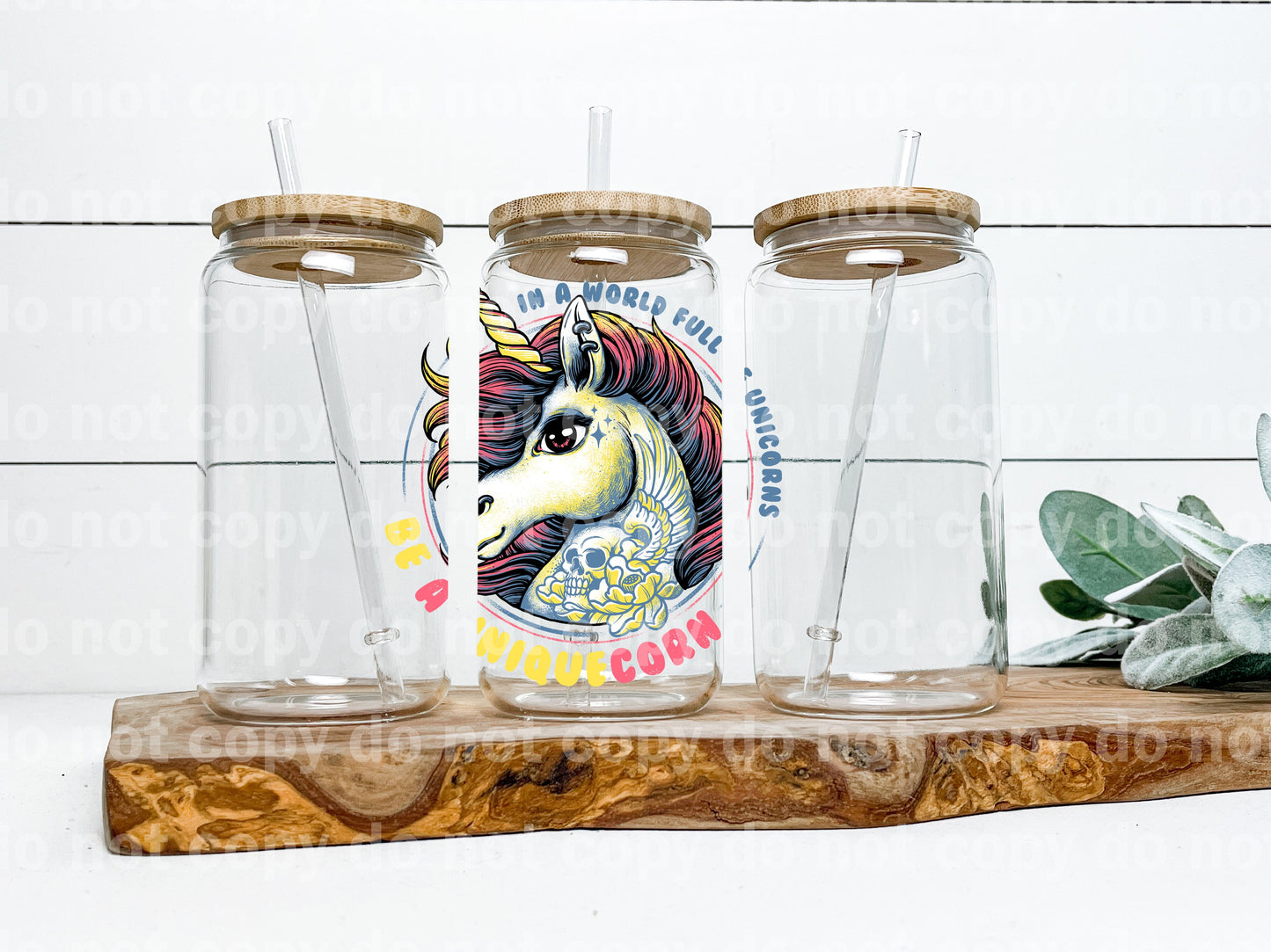 In A World Full Of Unicorns Be A Uniquecorn Decal 4.3 x 4.5