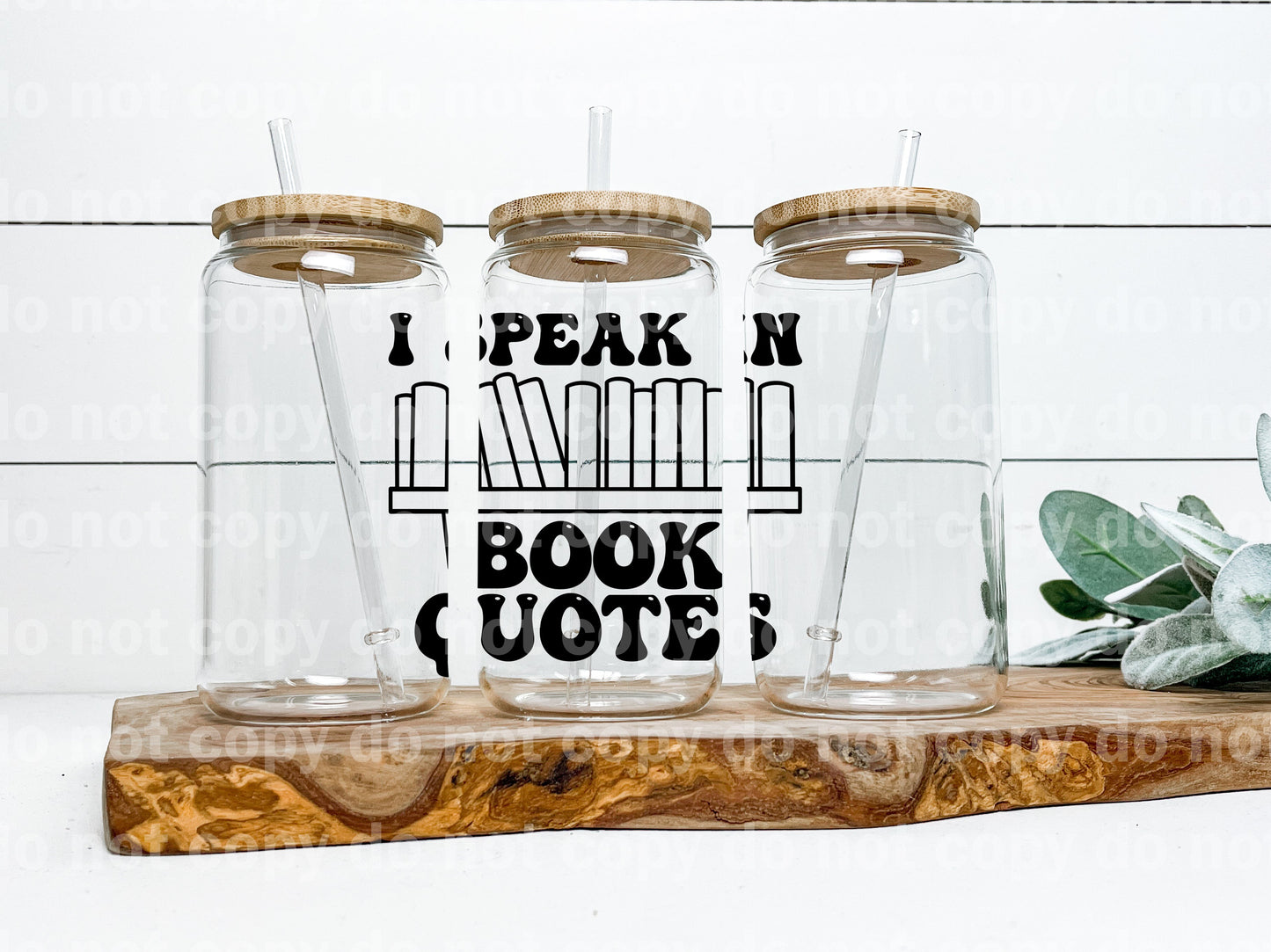 I Speak In Book Quotes Full Color/One Color