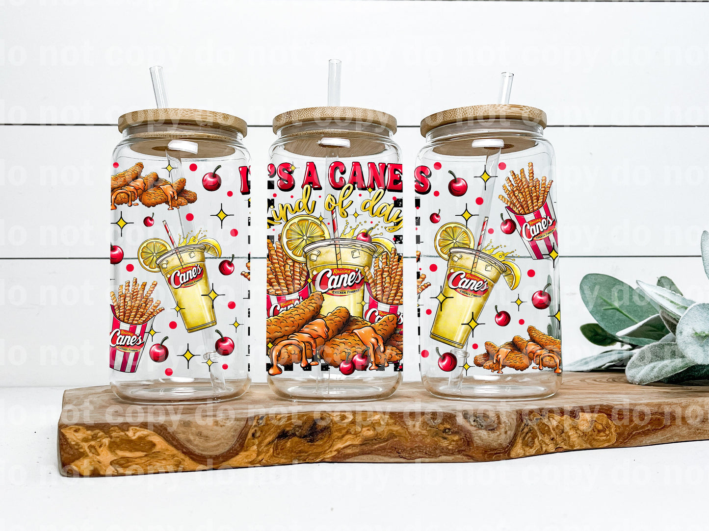 It's A Canes Kind Of Day Lemon 16oz Cup Wrap