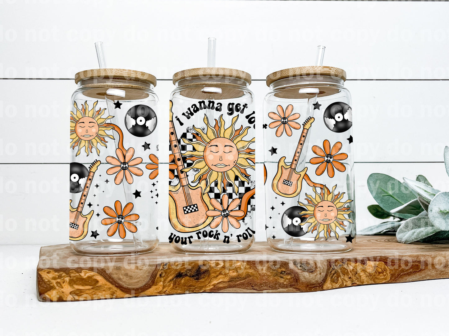 I Wanna Get Lost In Your Rock N' Roll 16oz Cup Wrap