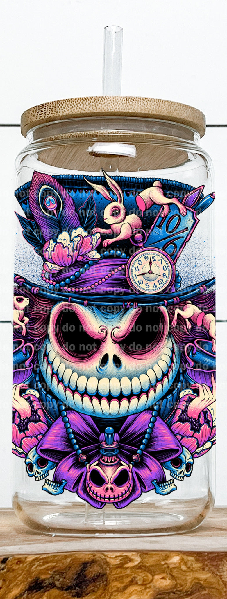 Jack Mad hatter Skeleton Decal 3.5 x 4.5