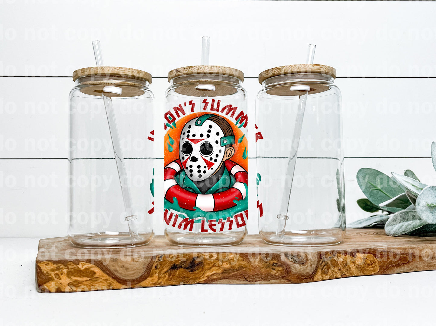 Jason's Summer Swim Lesson Red Font