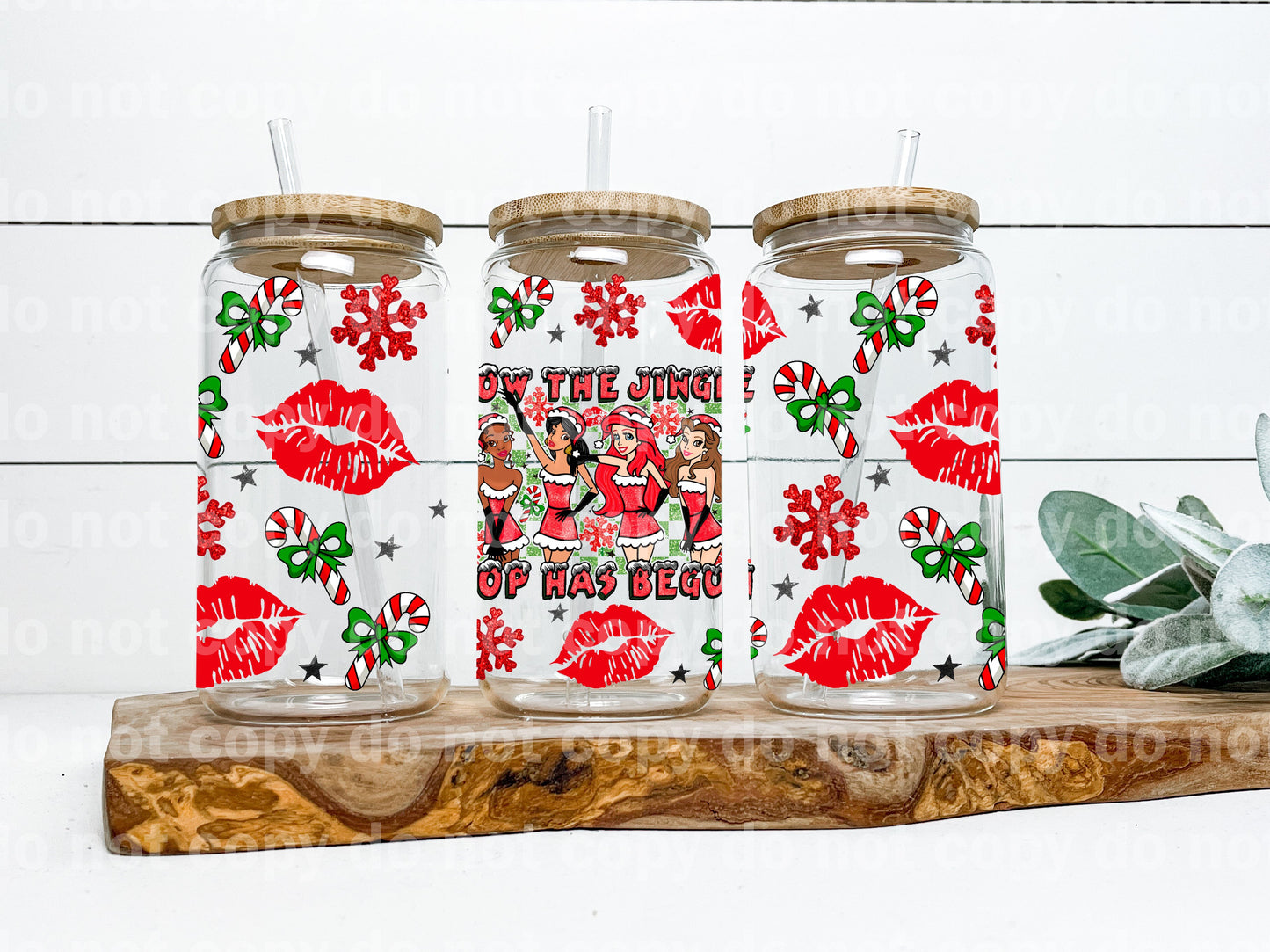 Now The Jingle Hop Has Begun 16oz Cup Wrap