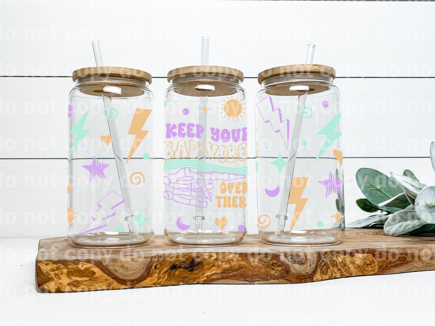 Keep Your Bad Vibes Over There 16oz Cup Wrap