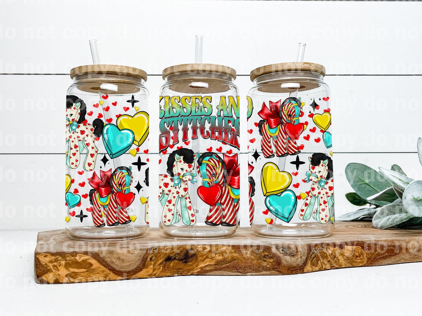 Kisses and Stitches 16oz Cup Wrap