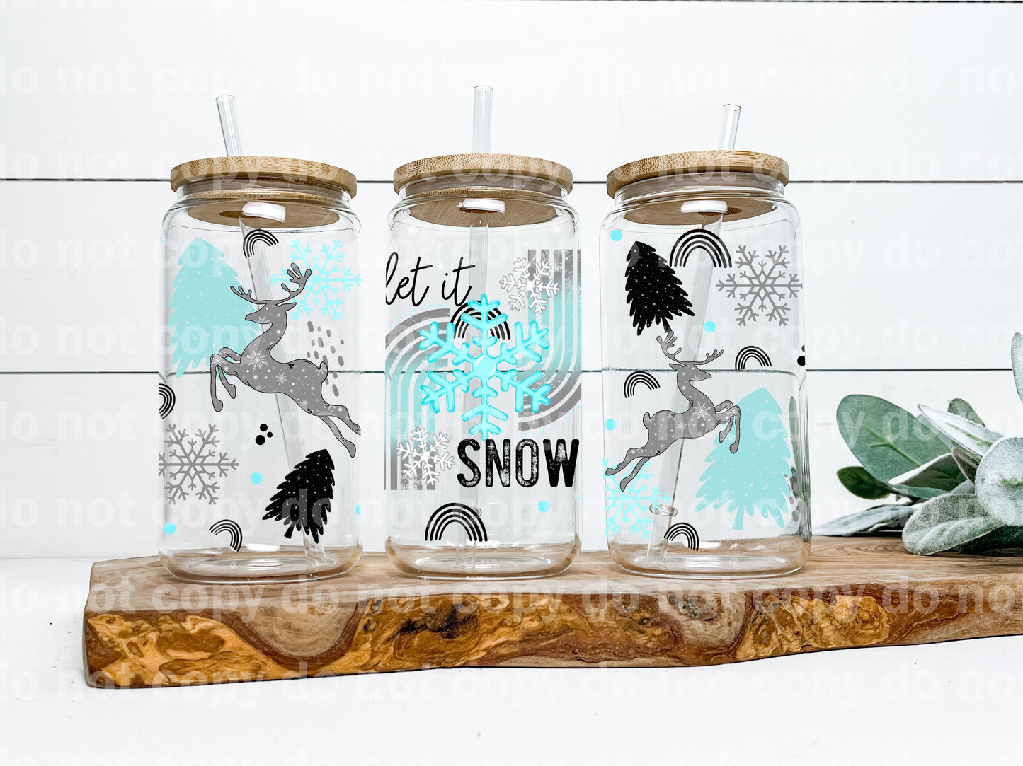 Let It Snow 16oz Cup Wrap