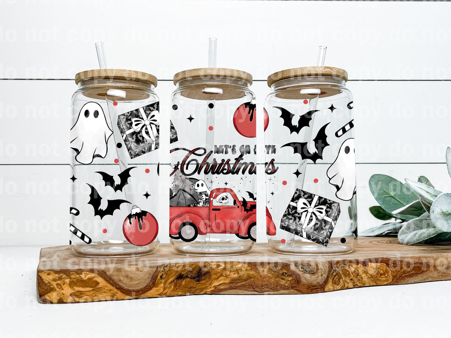 Let's Go Save Christmas 16oz Cup Wrap