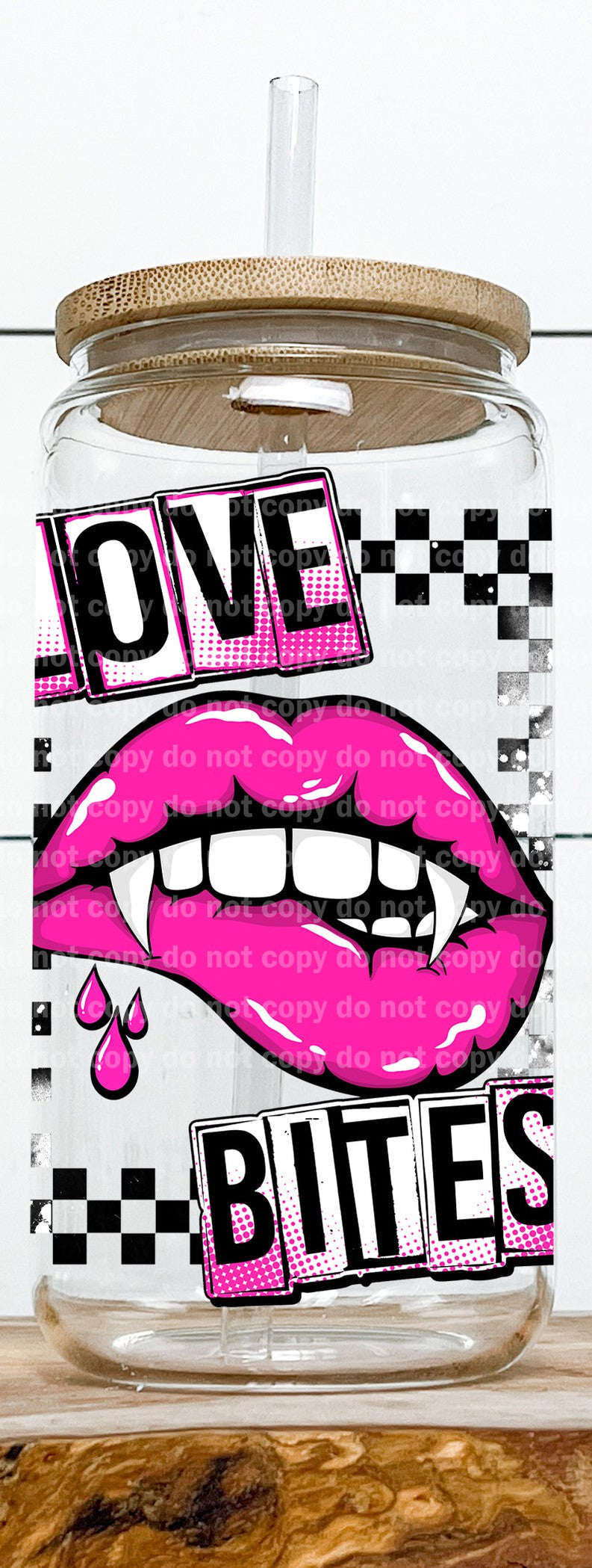 Love Bites Fangs Decal 3.4 x 4.5