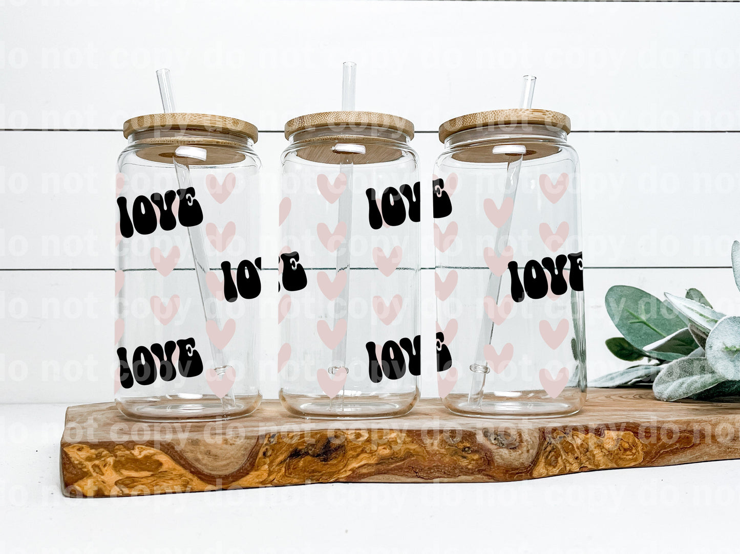Love Hearts 16oz Cup Wrap