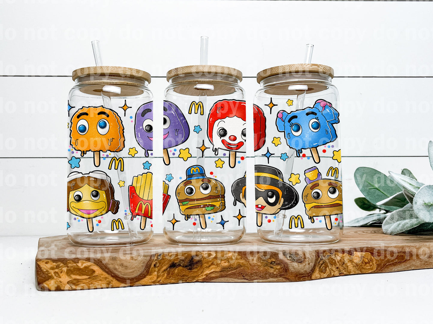 Mc Fast Food Popsicle 16oz Cup Wrap