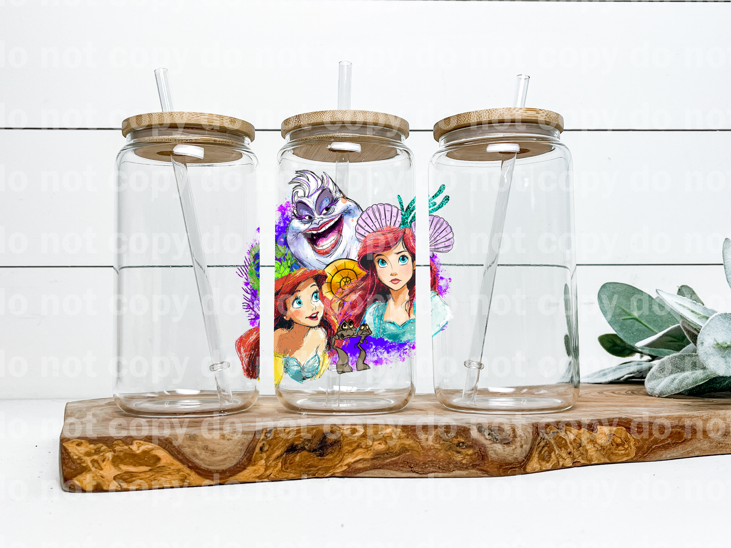 Mermaid and Villain Collage