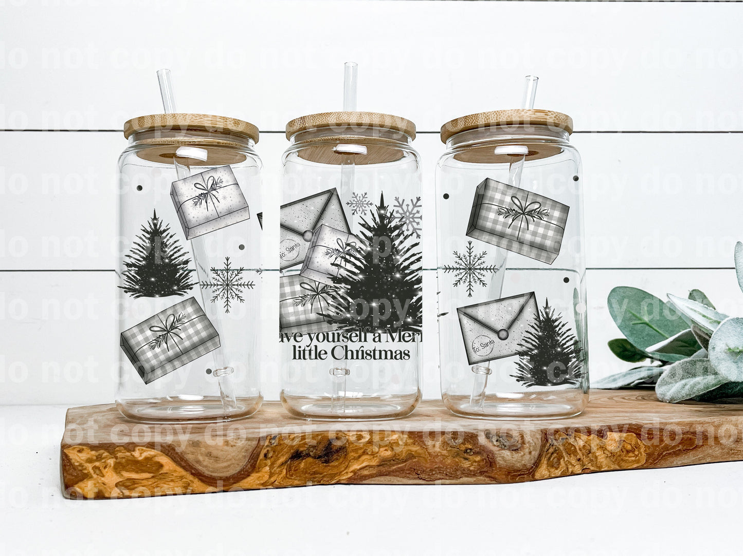 Merry Little Christmas 16oz Cup Wrap