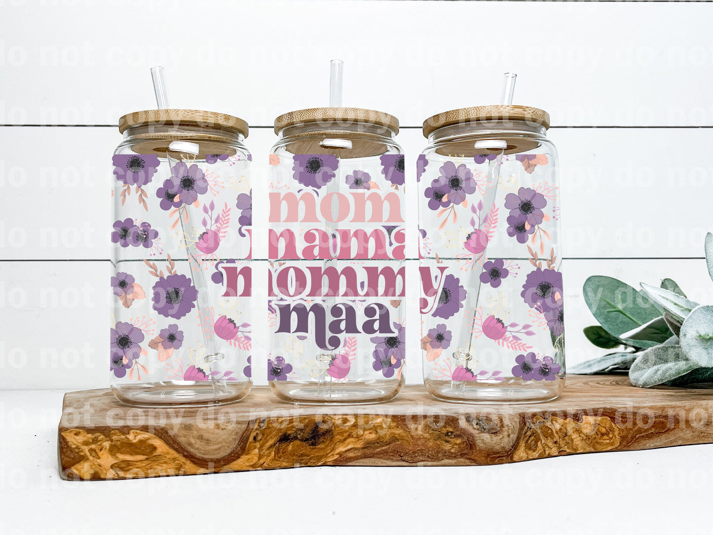 Mom Mama Mommy Maa 16oz Cup Wrap