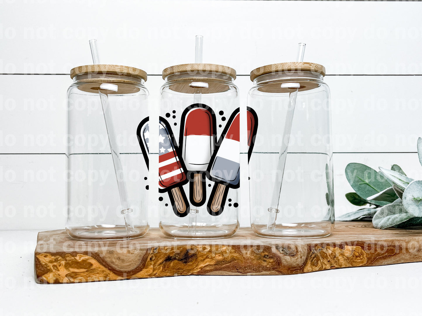 Muted Popsicles Fourth of July