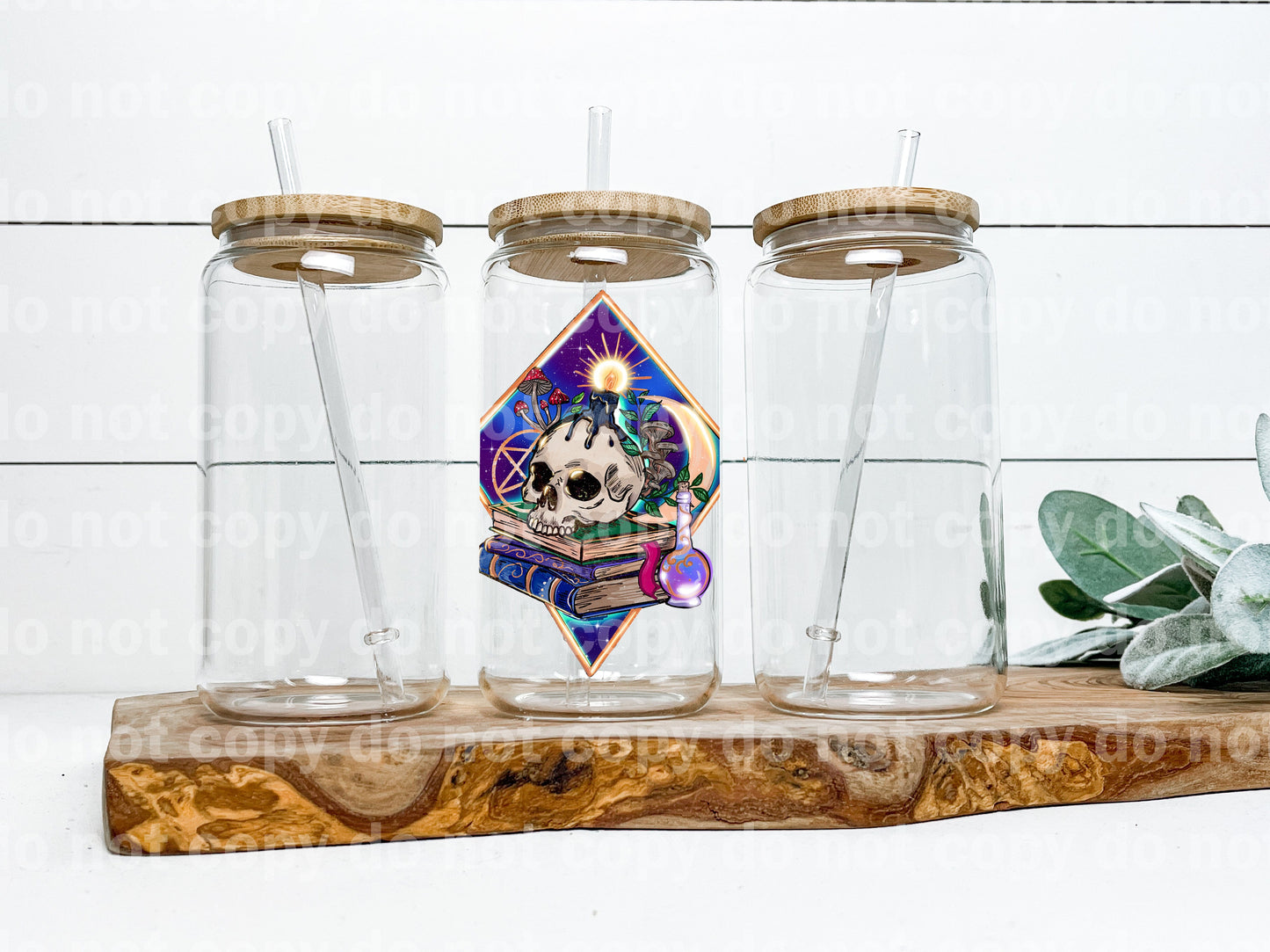 Mystical Skull Decal 4.5 x 3.4