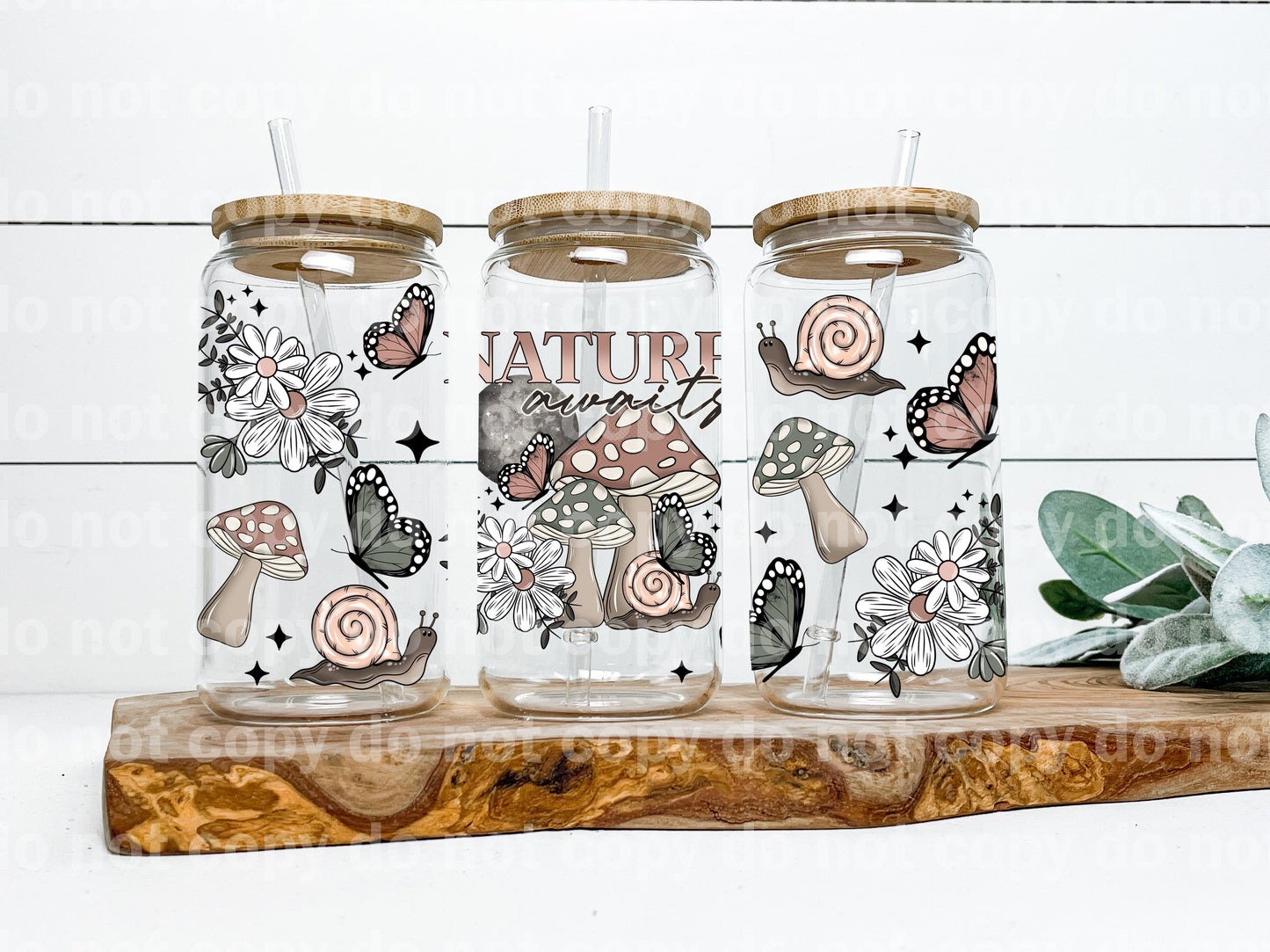 Nature Awaits Mushrooms 16oz Cup Wrap