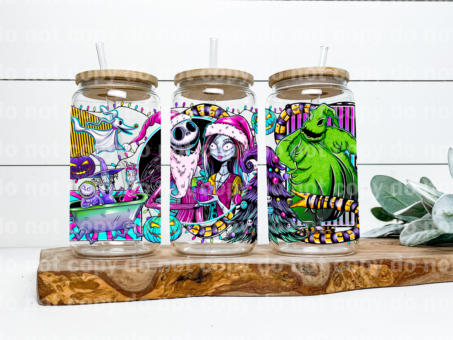 NBC Characters Christmas Light Border 16oz Cup Wrap