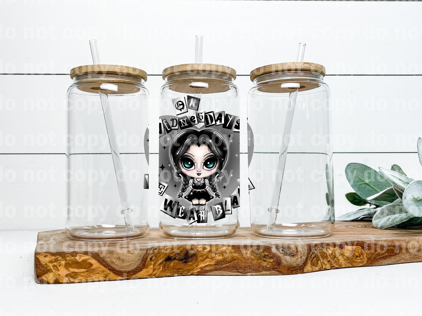 On Wednesdays We Wear Black Decal 3.6 x 4.2