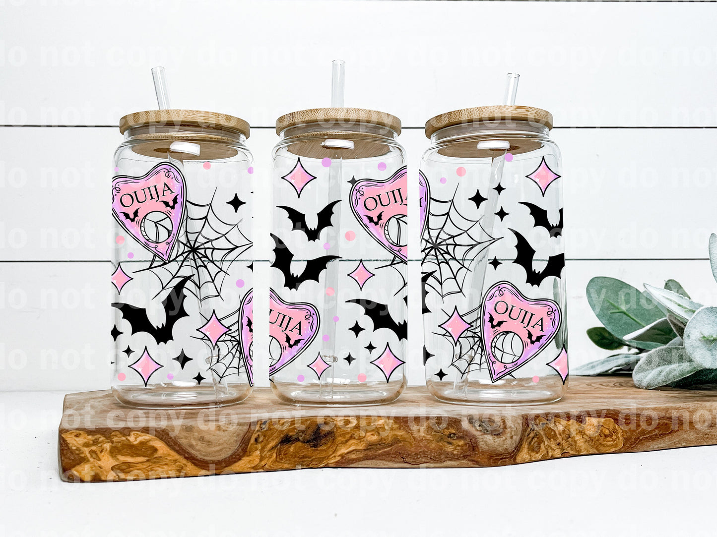 Ouija Planchette Bats 16oz Cup Wrap