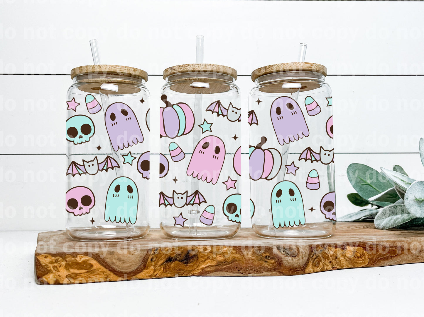 Pastel Halloween Things 16oz Cup Wrap