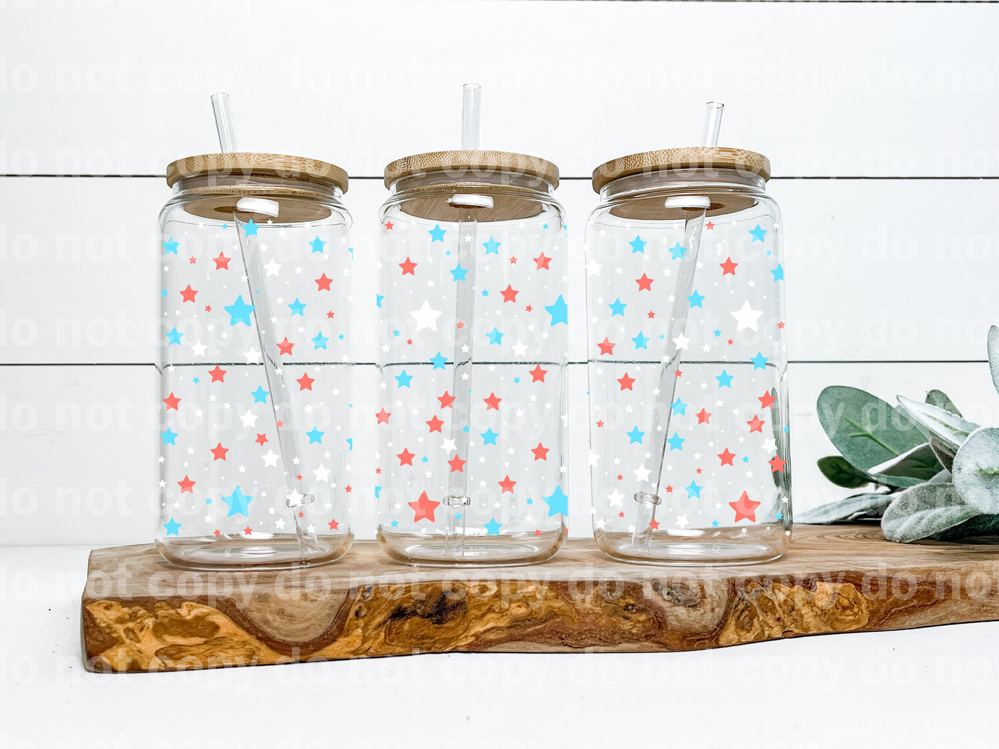 Patriotic Stars 16oz Cup Wrap