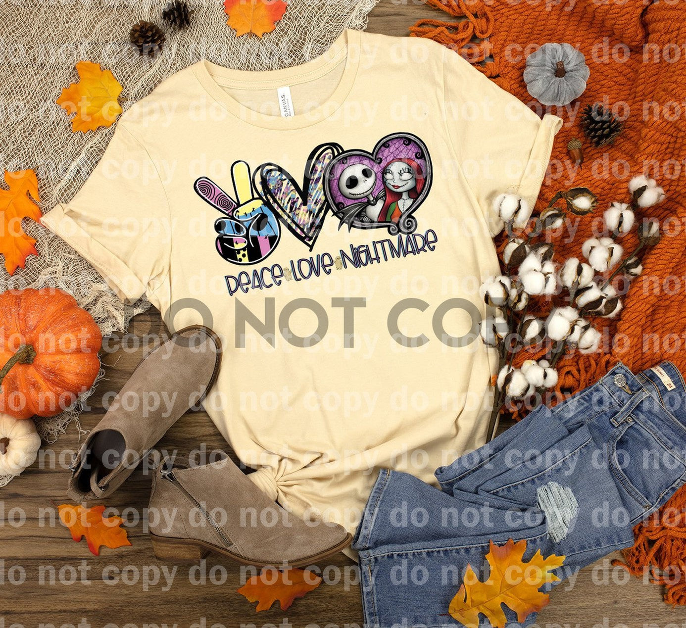 Peace Love Nightmare NBC Dream Print or Sublimation Print