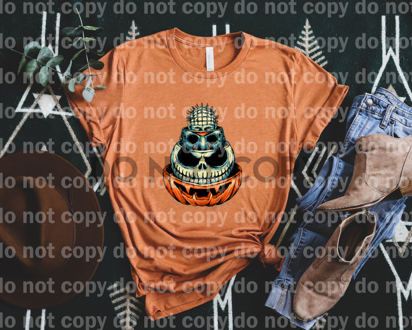 Pinhead Jason Jack Pumpkin Stack Dream Print or Sublimation Print