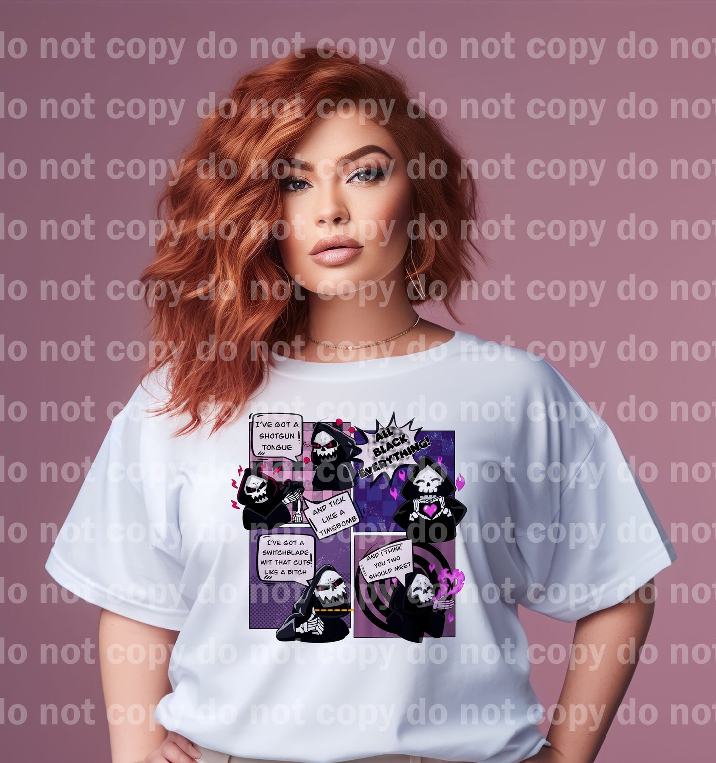 All Black Everything Grim Reaper Dream Print or Sublimation Print