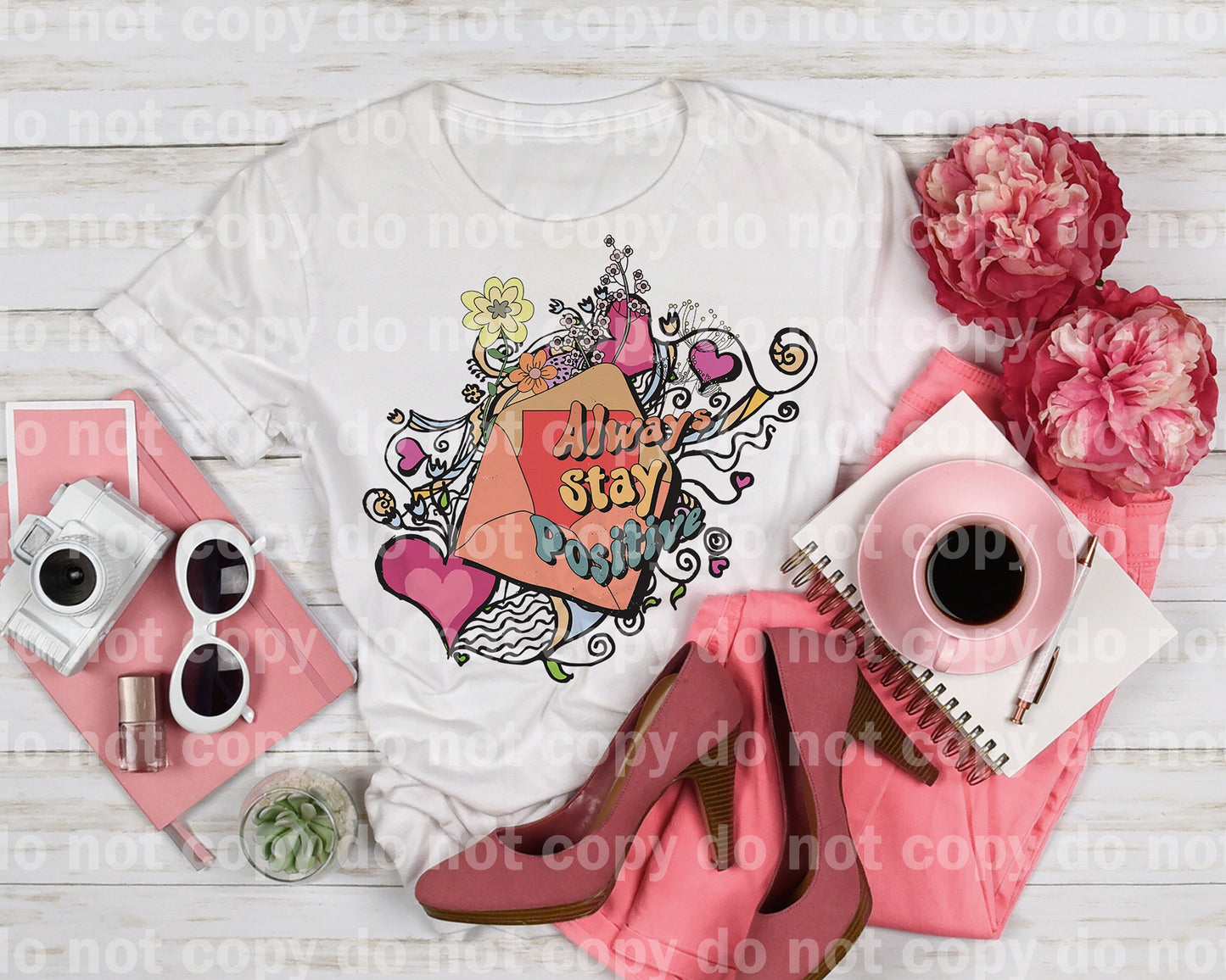 Manténgase siempre positivo Impresión de sueños o impresión de sublimación