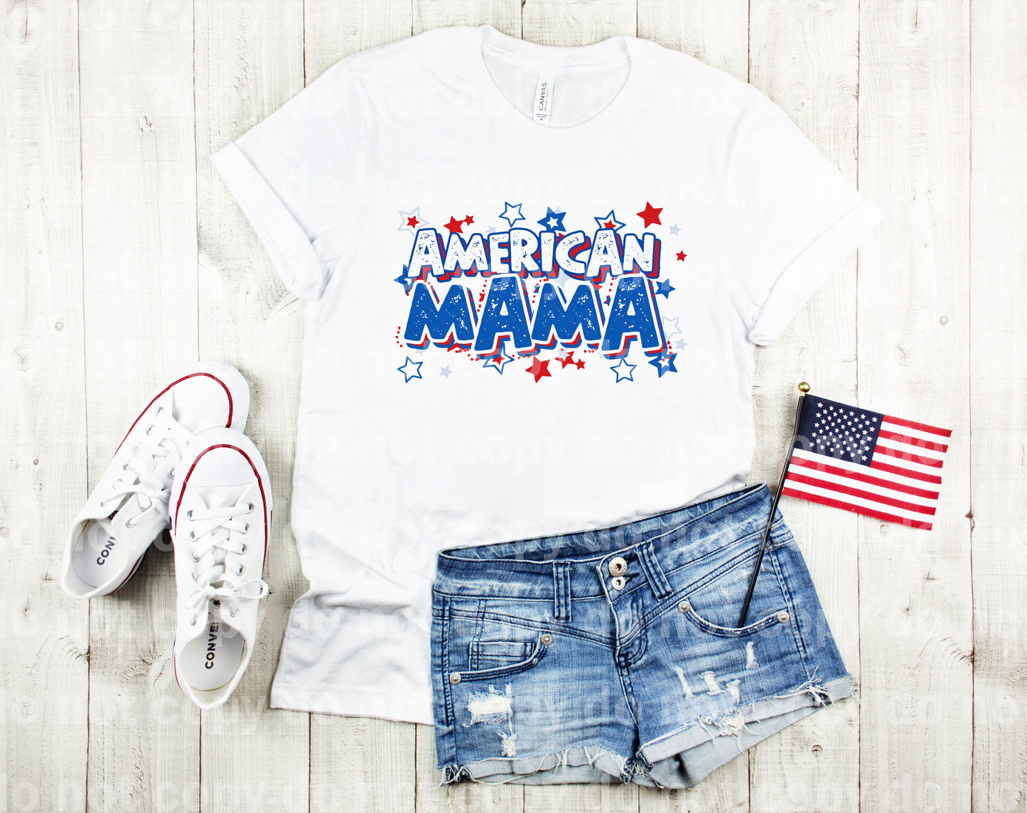 Impresión de sueño de mamá americana o impresión de sublimación