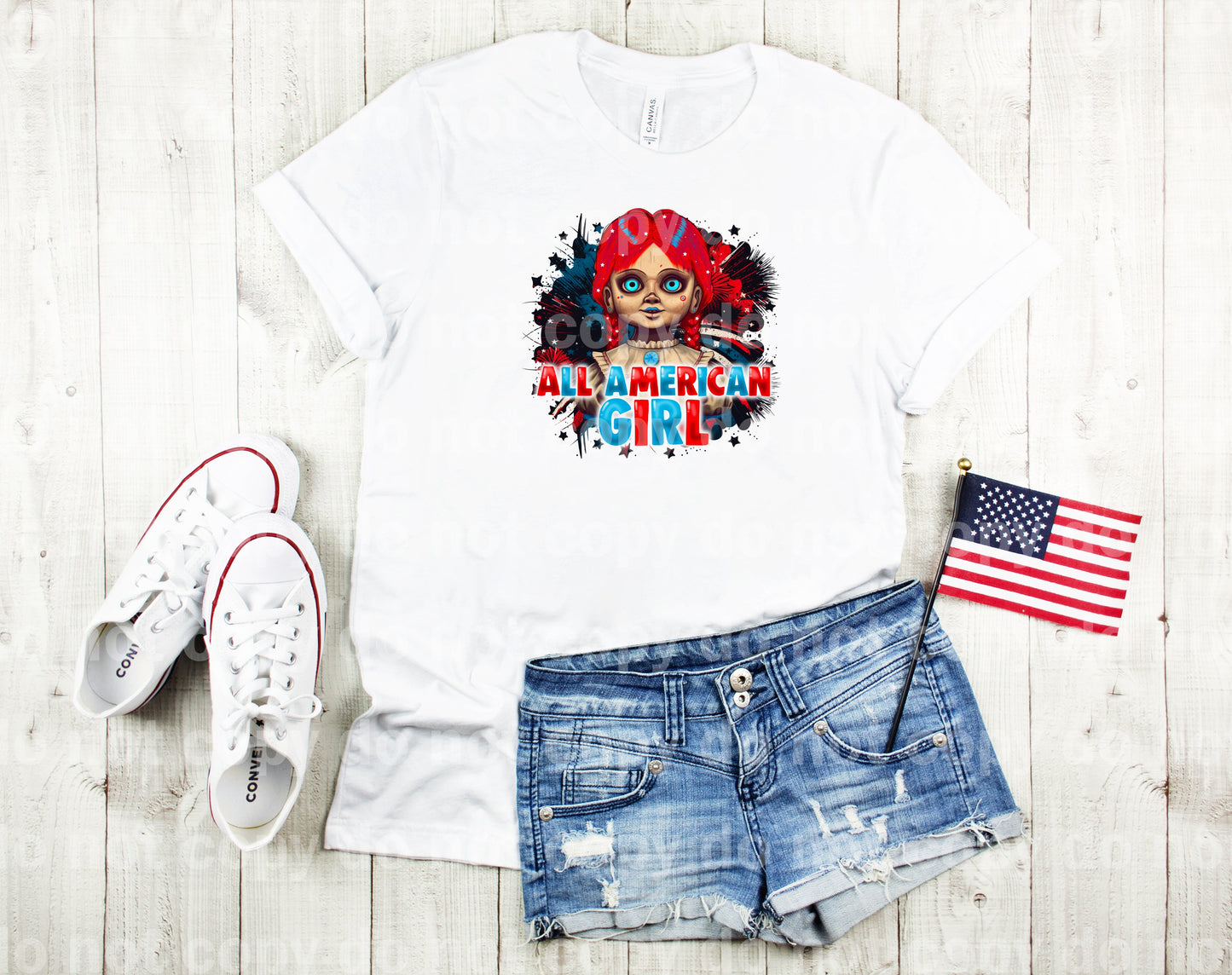 Anna All American Girl Dream Print or Sublimation Print