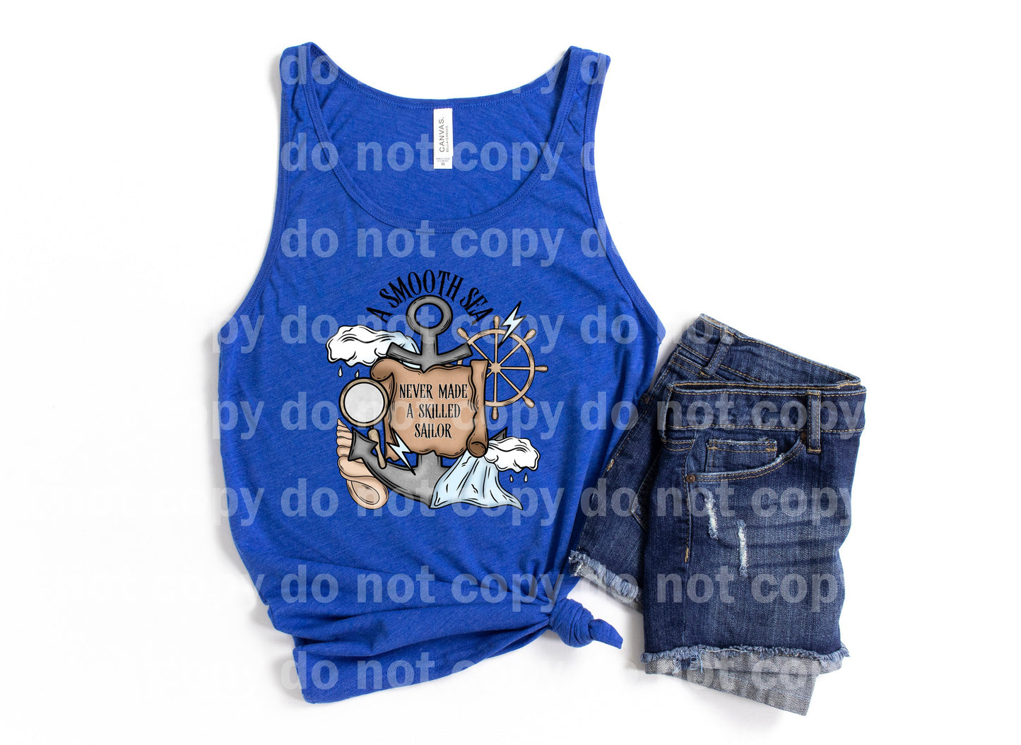 Un mar en calma nunca hizo una impresión de ensueño o impresión por sublimación de un marinero experto