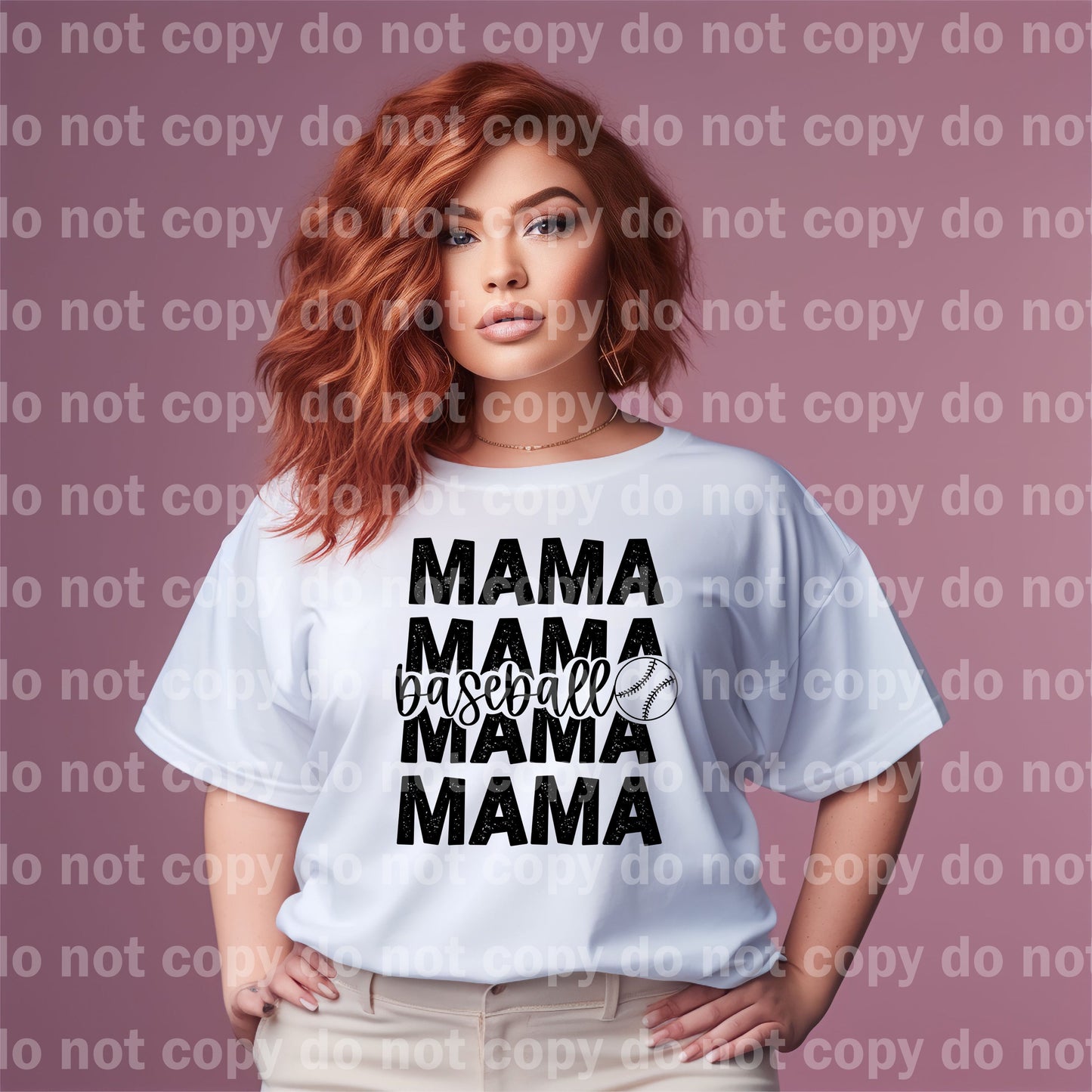 Baseball Mama Typography Dream Print or Sublimation Print