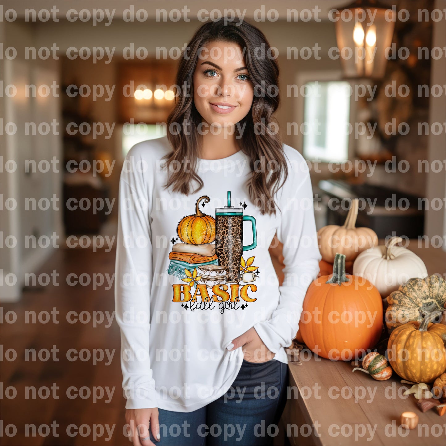 Basic Fall Girl Dream Print or Sublimation Print