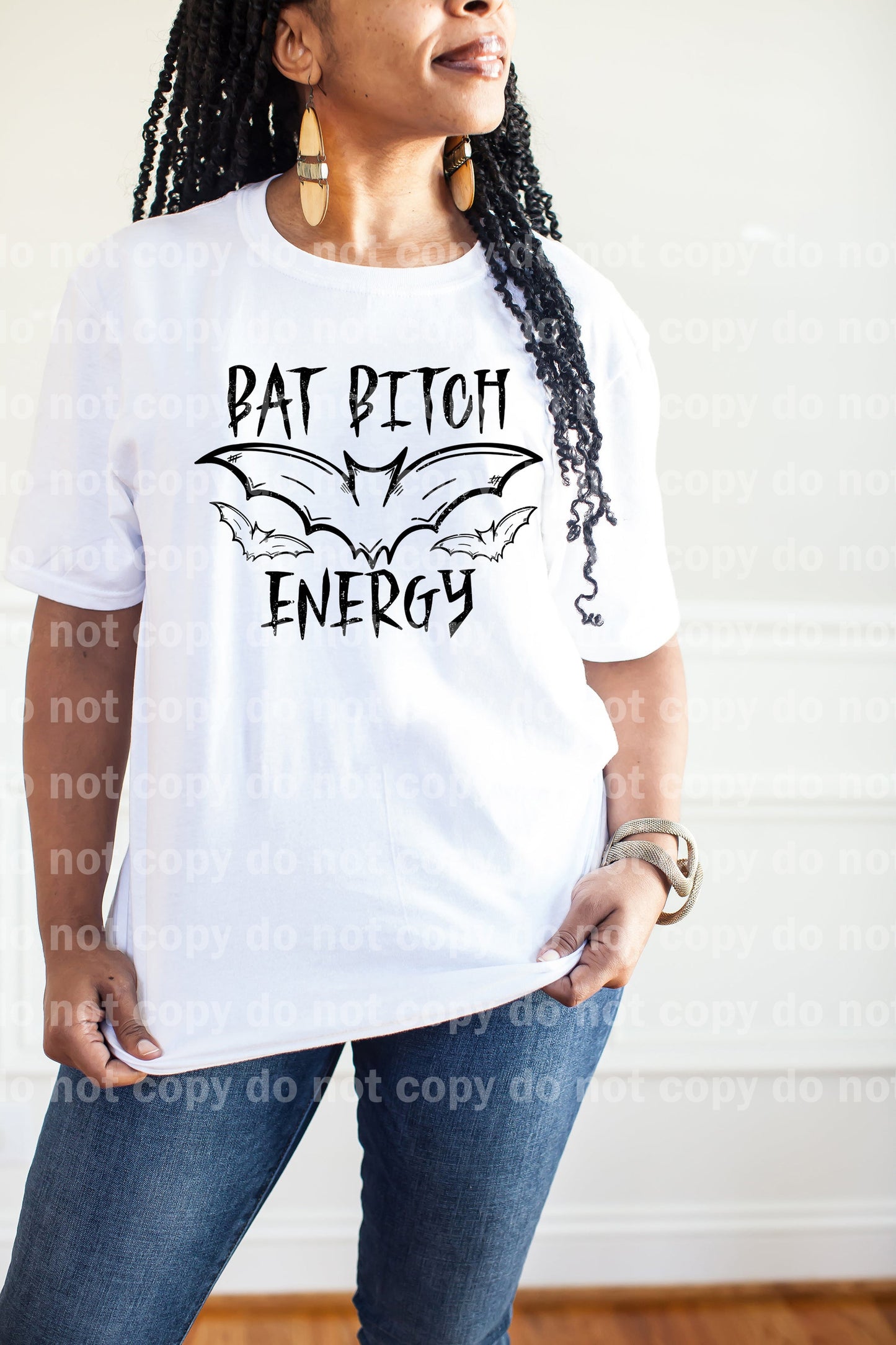 Bat Bitch Energy Distressed Full Color/One Color Dream Print or Sublimation Print
