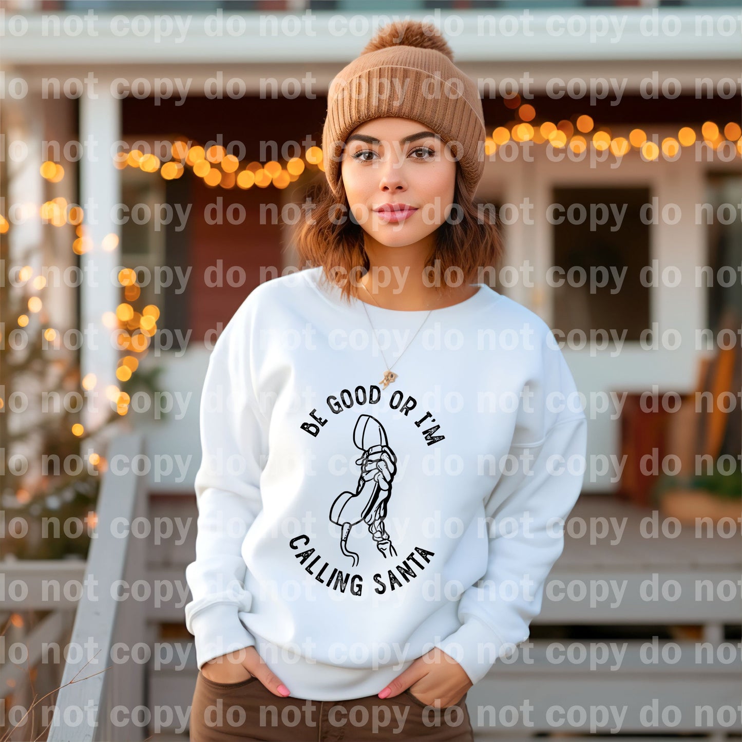 Be Good Or I'm Calling Santa Dream Print or Sublimation Print
