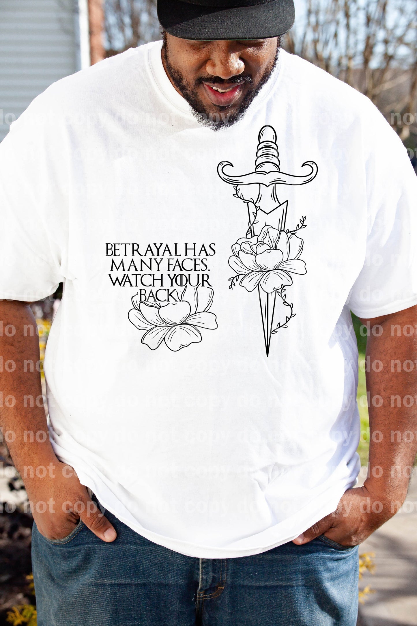 Betrayal Has Many Faces Watch Your Back Full Color/One Color Dream Print or Sublimation Print