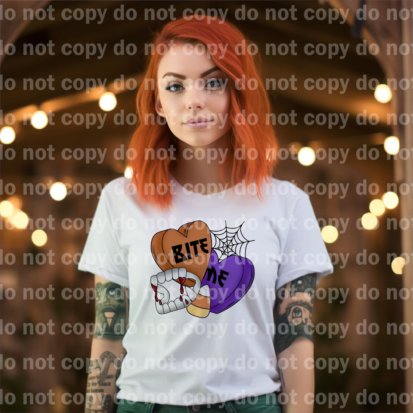 Bite Me Heart Fangs Dream Print or Sublimation Print