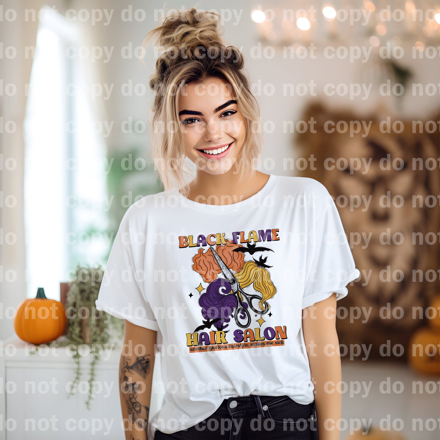 Black Flame Hair Salon Dream Print or Sublimation Print