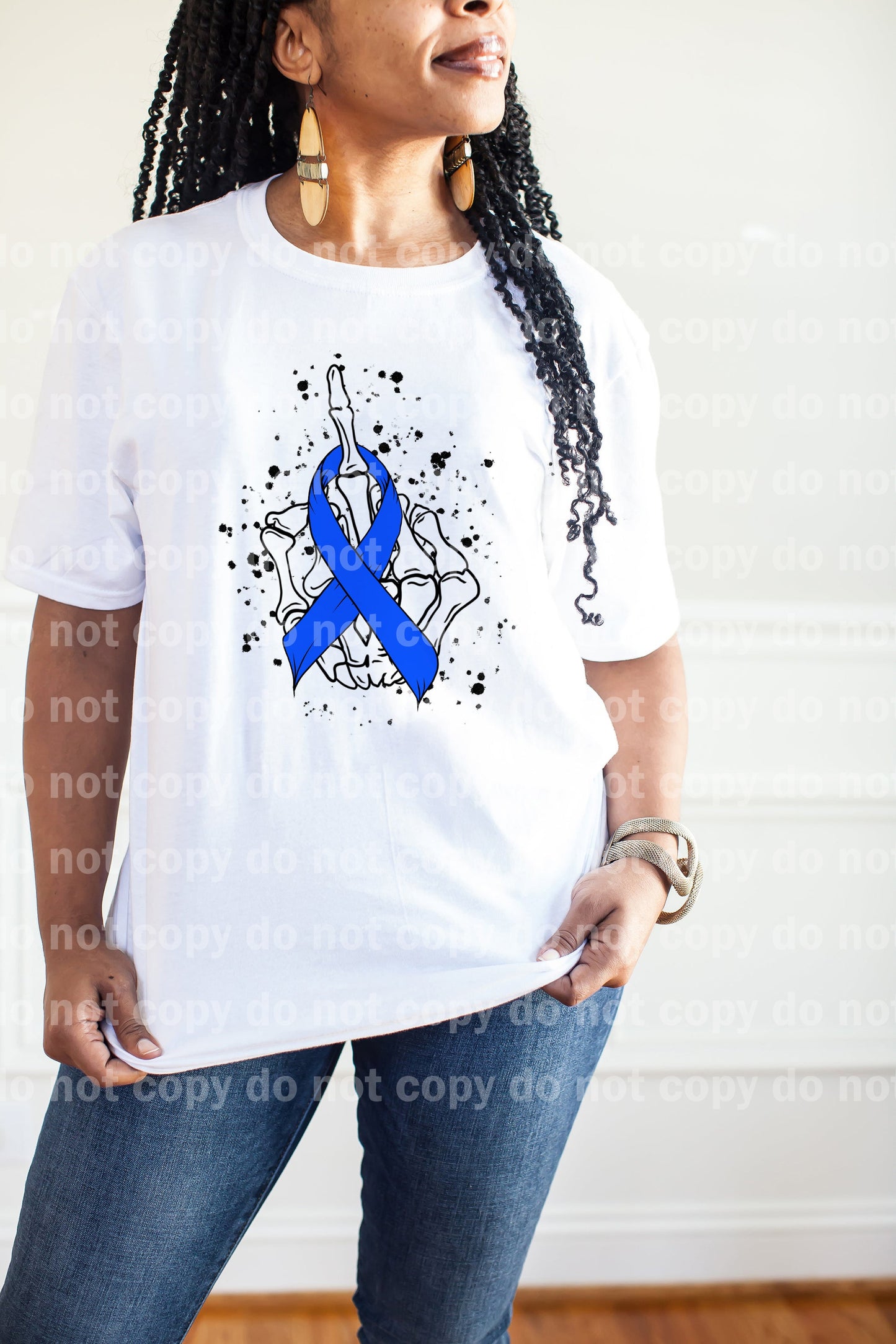 Blue Cancer Ribbon Dream Print or Sublimation Print