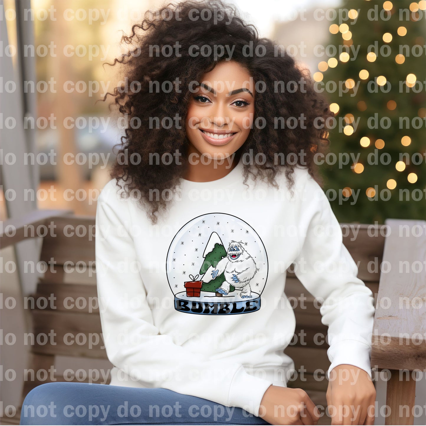 Bumble Christmas Crystal Ball Dream Print or Sublimation Print