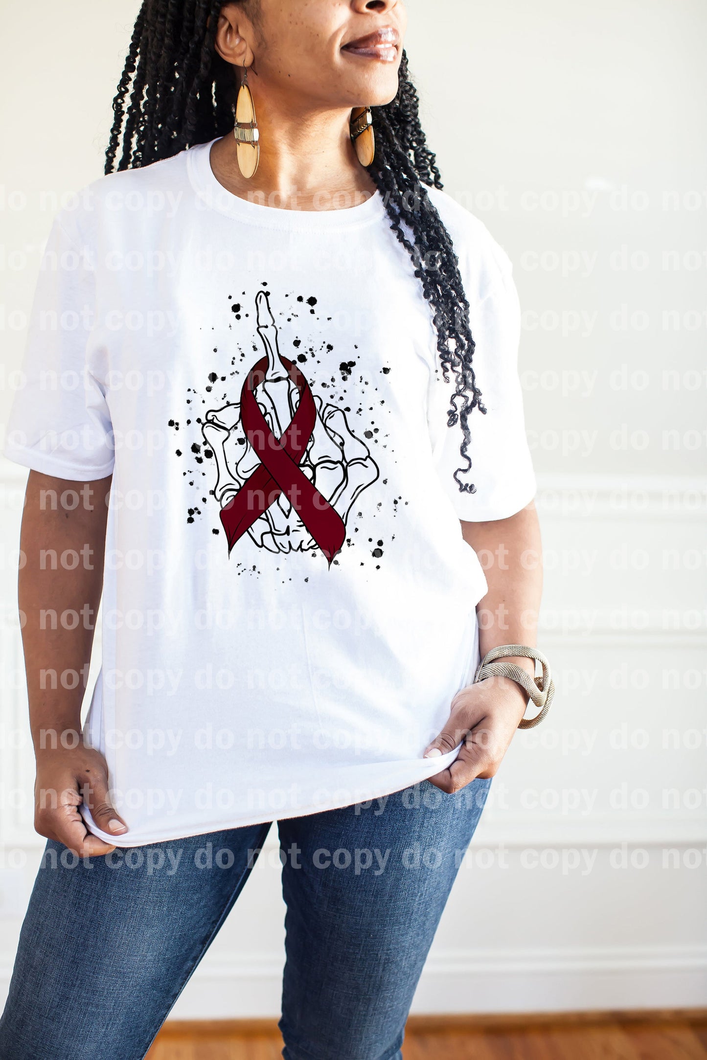 Burgundy Cancer Ribbon Dream Print or Sublimation Print