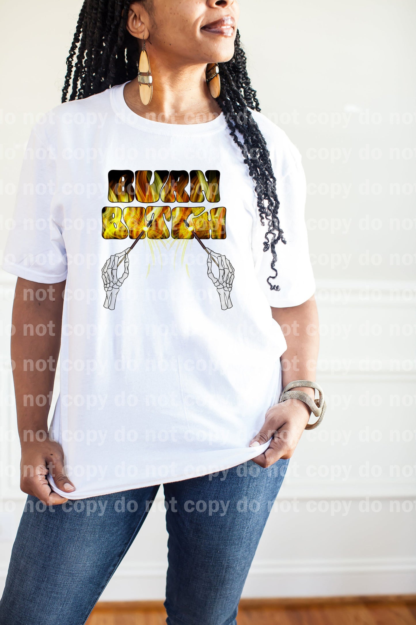 Burn Bitch Skellie Hand Dream Print or Sublimation Print