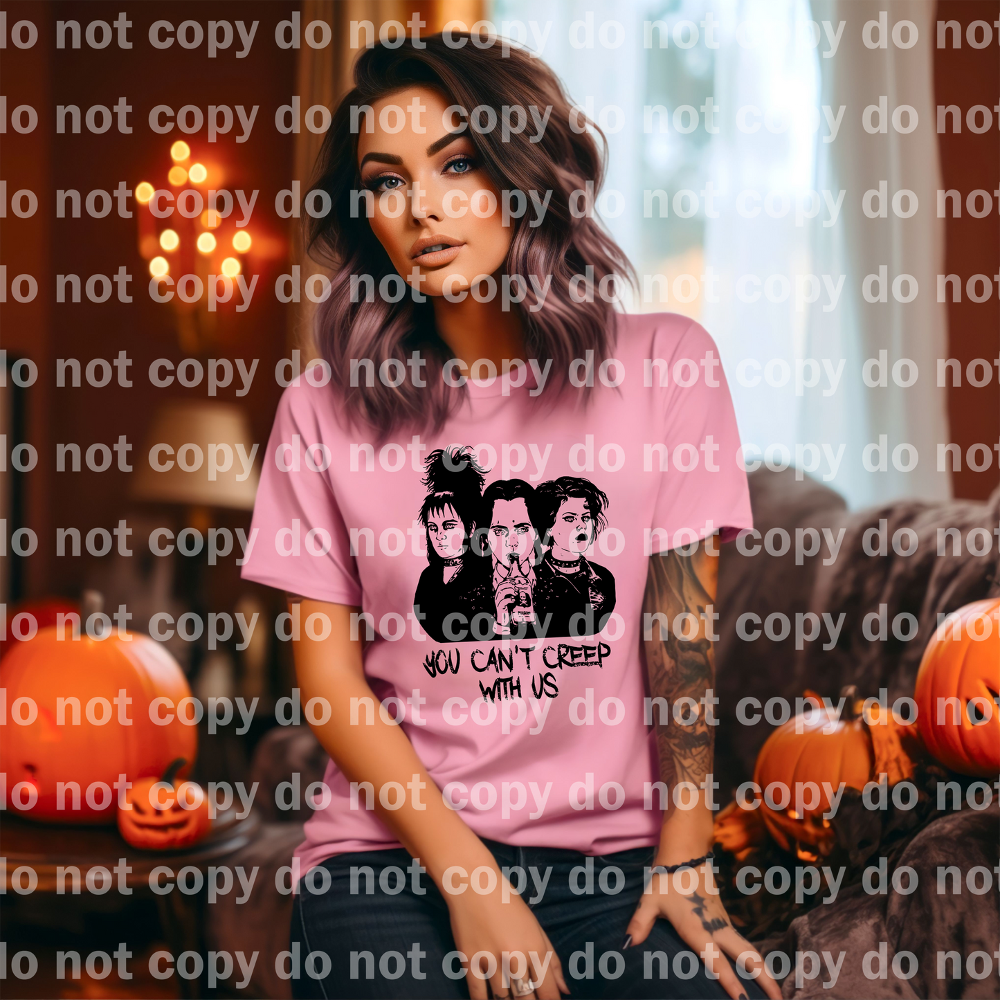 You can't creep with us Lydia Wednesday Nancy Dream Print or Sublimation Print