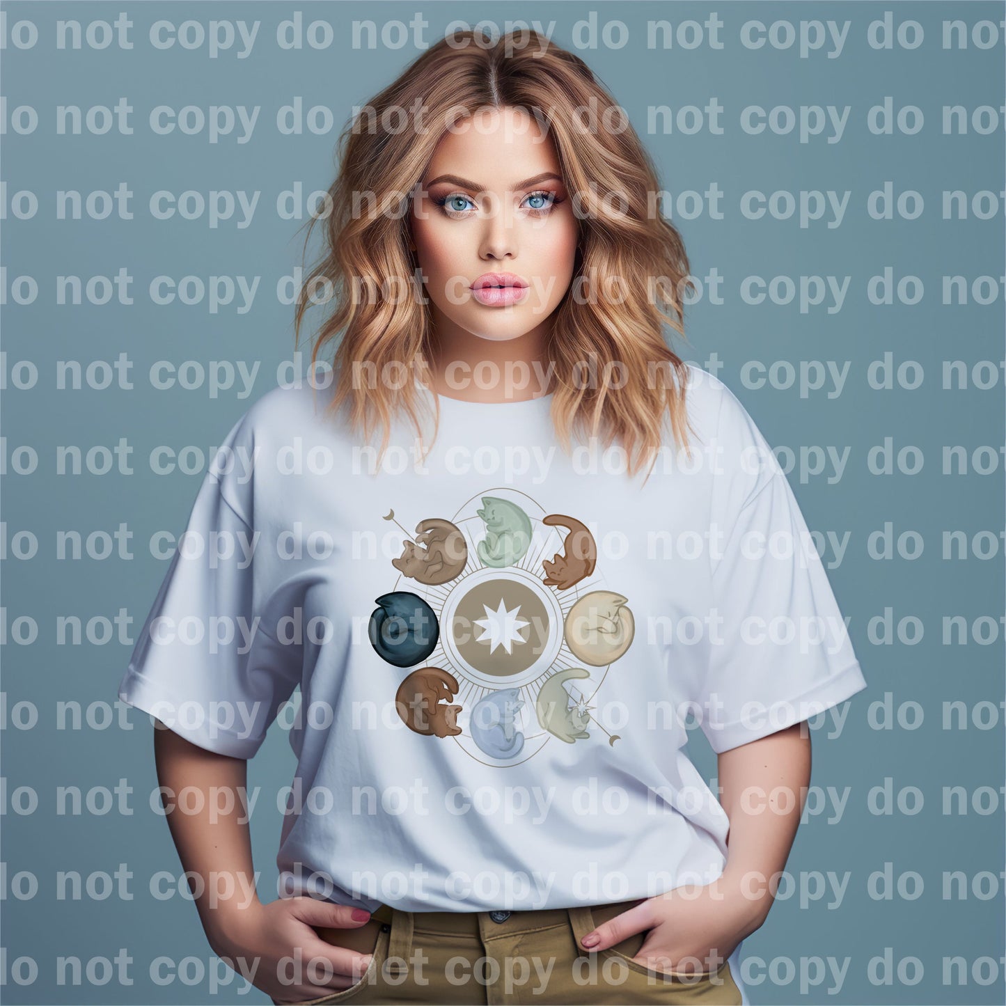 Cat Moon Phase Dream Print or Sublimation Print